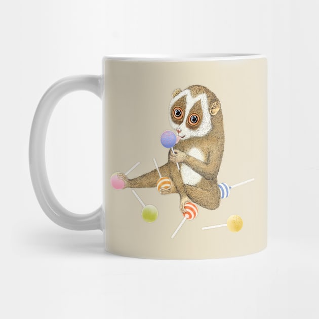 Candy crush slow loris by ruta13art